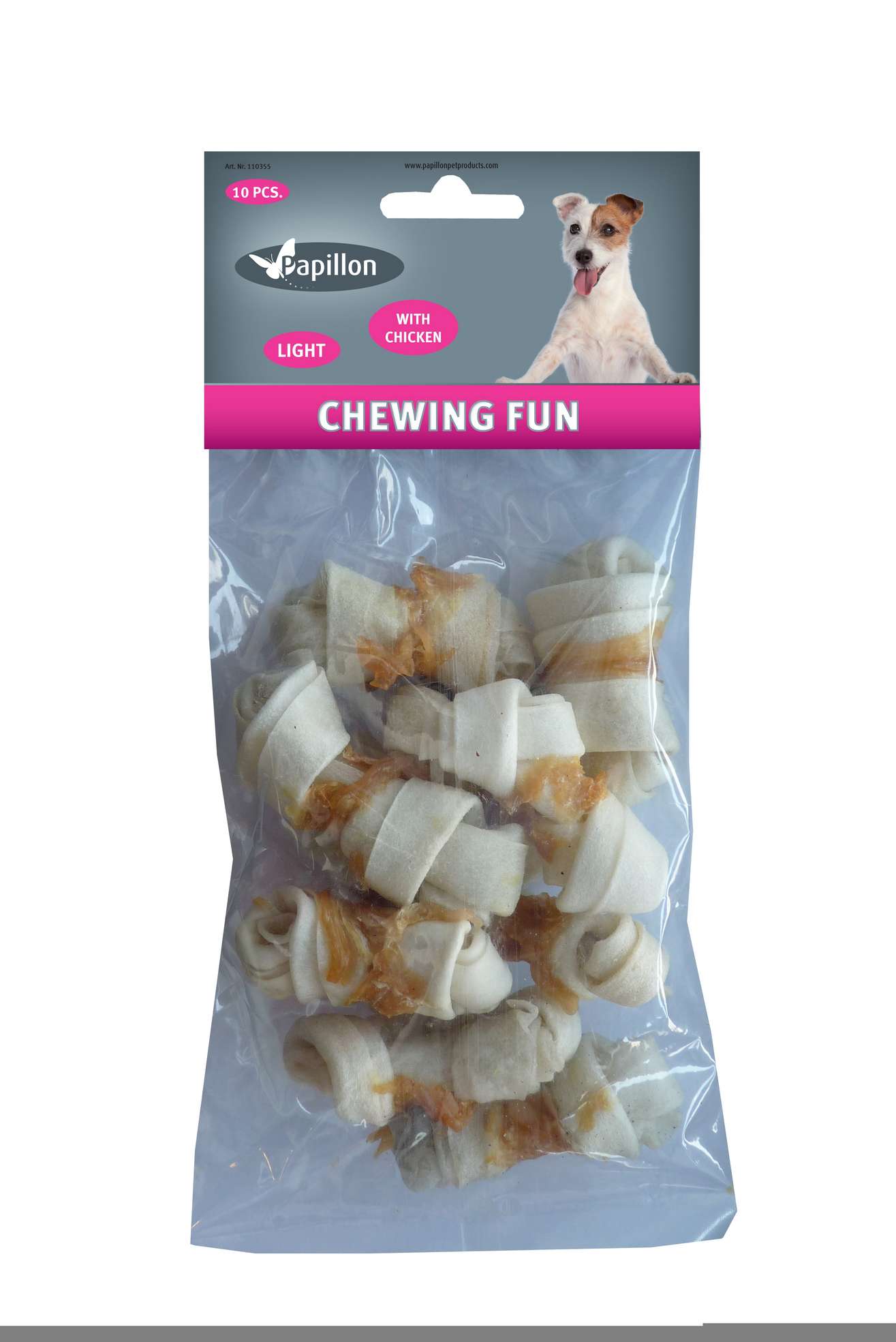 10 knotted bones twisted chicken