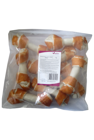 Knotted bones with chicken