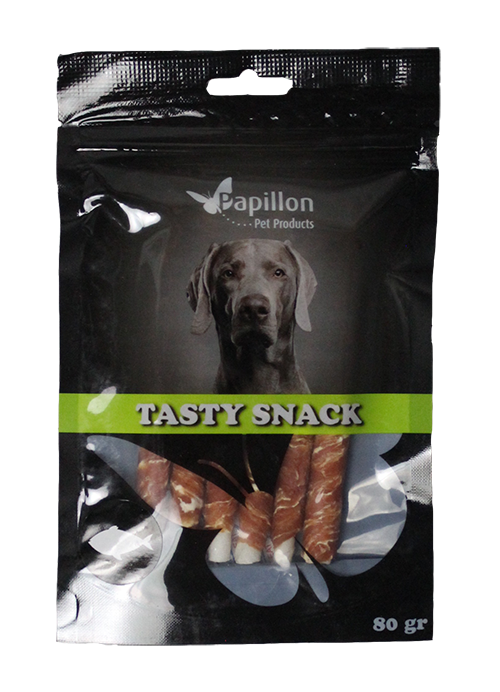 Hondensnack Salmon chew sticks 80g