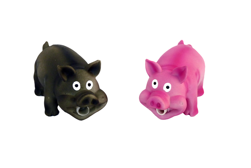 Latex grunting smiling pig