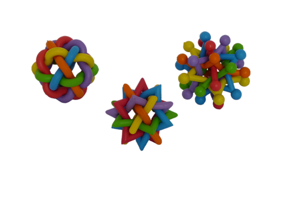 Rubber multi colour balls