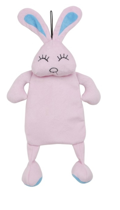 Plush rabbit with crackle and peep