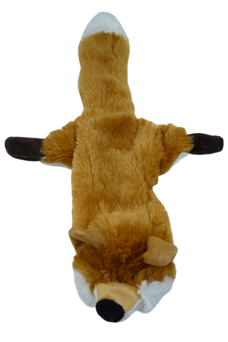 Plush fox with squeak
