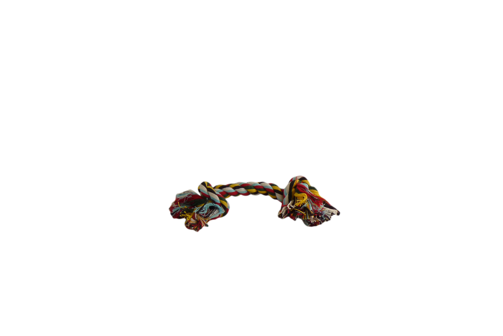Rope toy 2 knots mixed colours