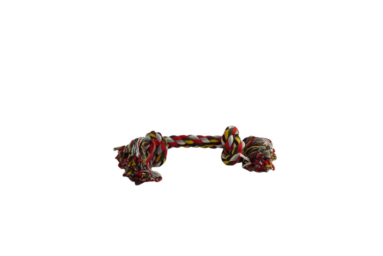 Rope toy 2 knots mixed colours