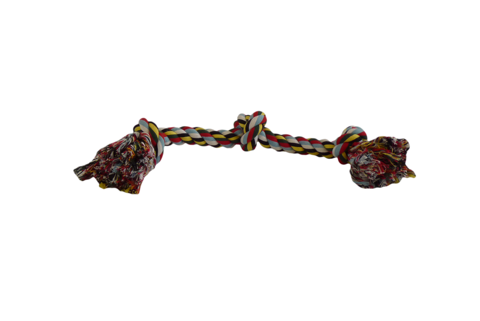 Rope toy 3 knots mixed colours
