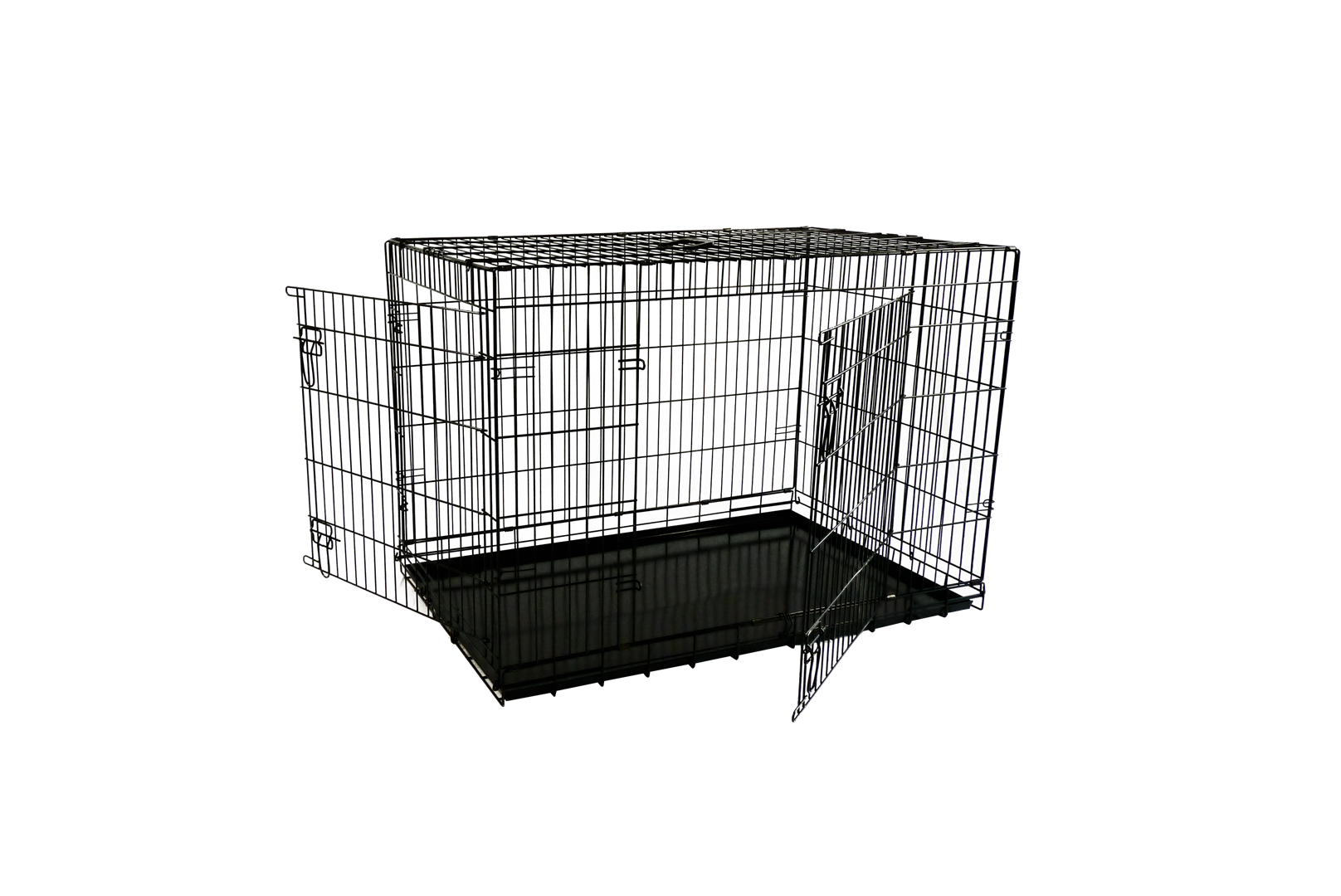 Economic wire cage black 2 doors