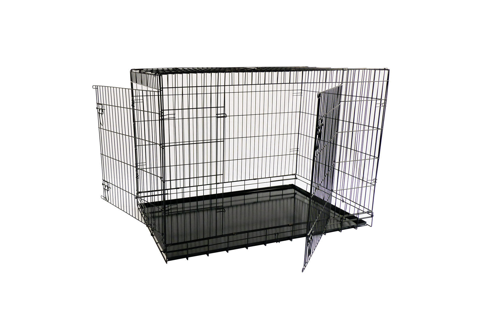 Economic wire cage black 2 doors