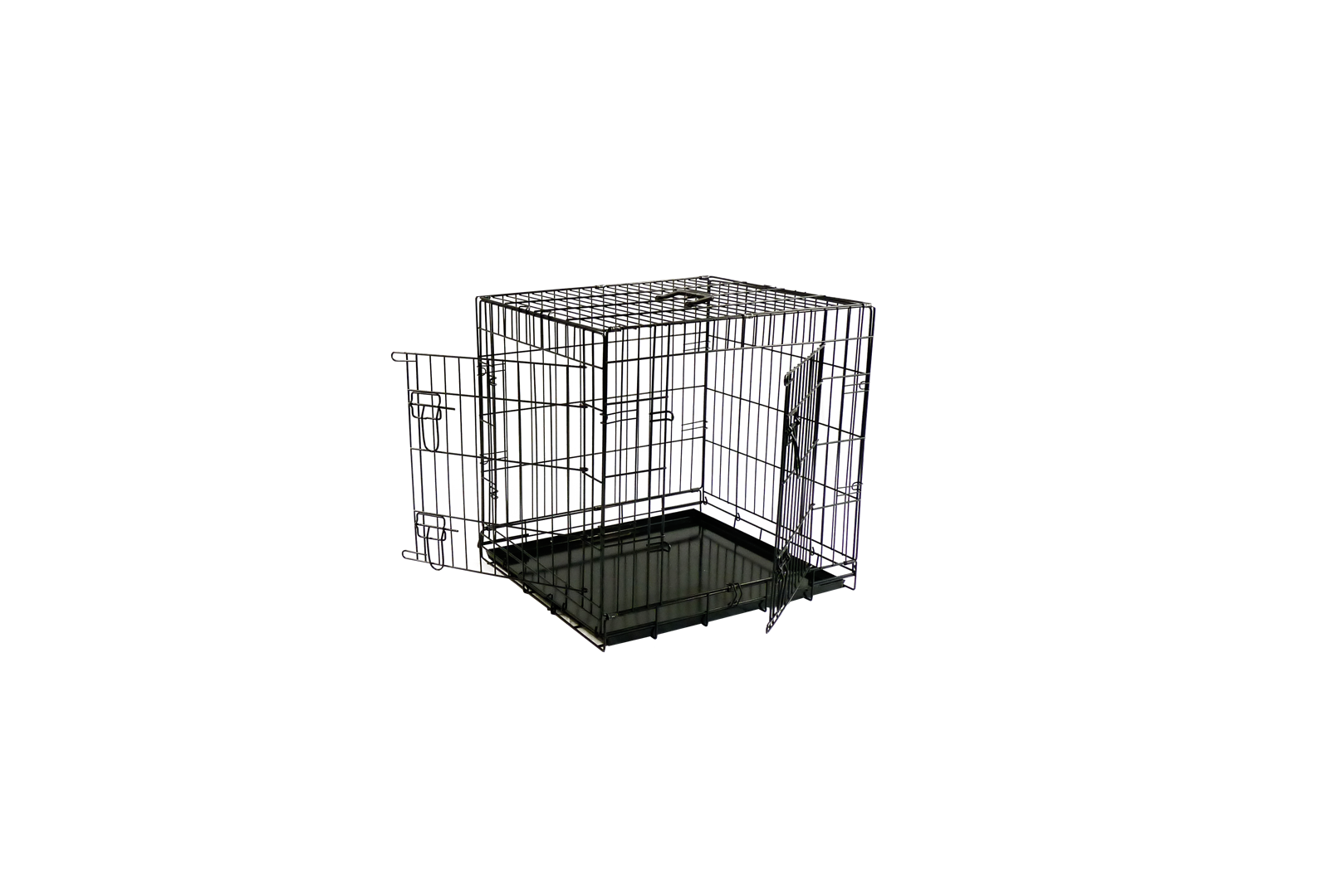 Economic wire cage black 2 doors