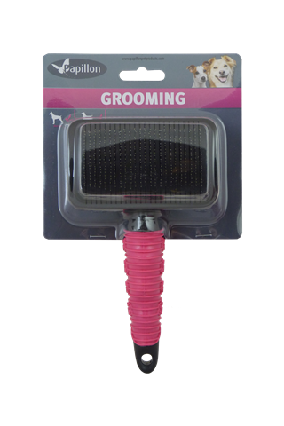 Self-cleaning slickerbrush large