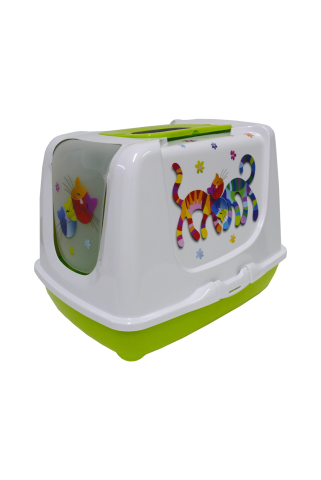 Cat litter tray Trendy cat model friends forever
